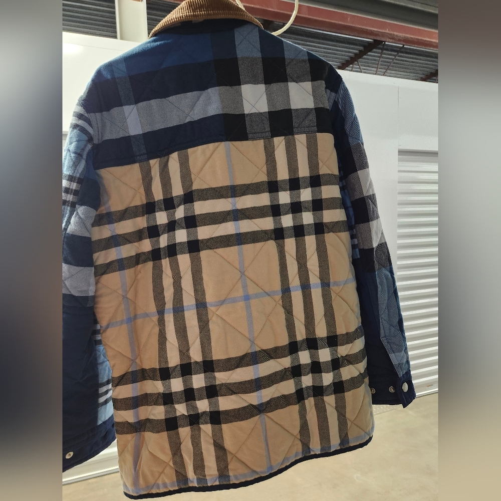 Burberry Patchwork Quilted Jacket - Blue, Black, … - image 5